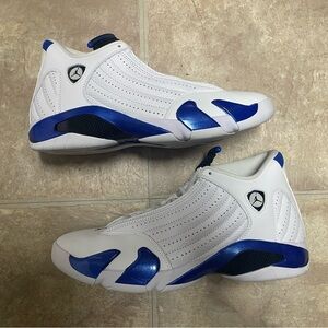 Jordan 14 White Hyper Royal Size 10.5